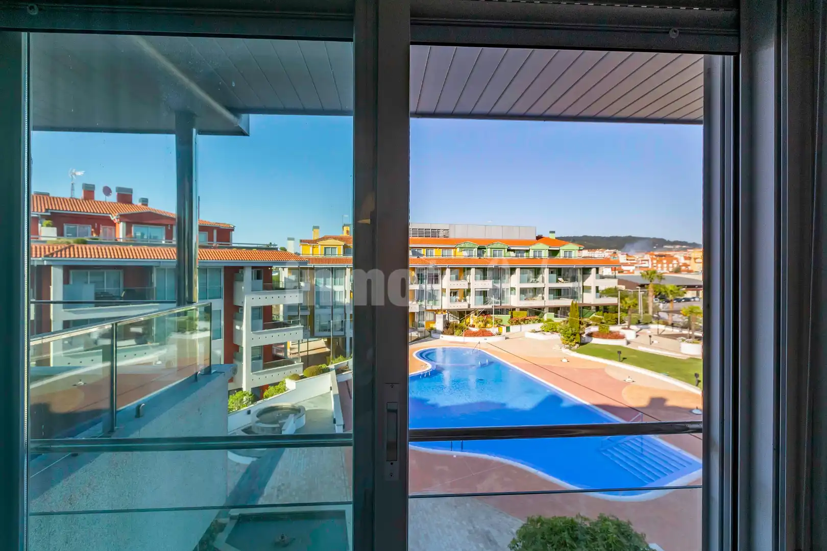 Piscina de Apartamento de alquiler en Sanxenxo con Terraza, Amueblado y Horno