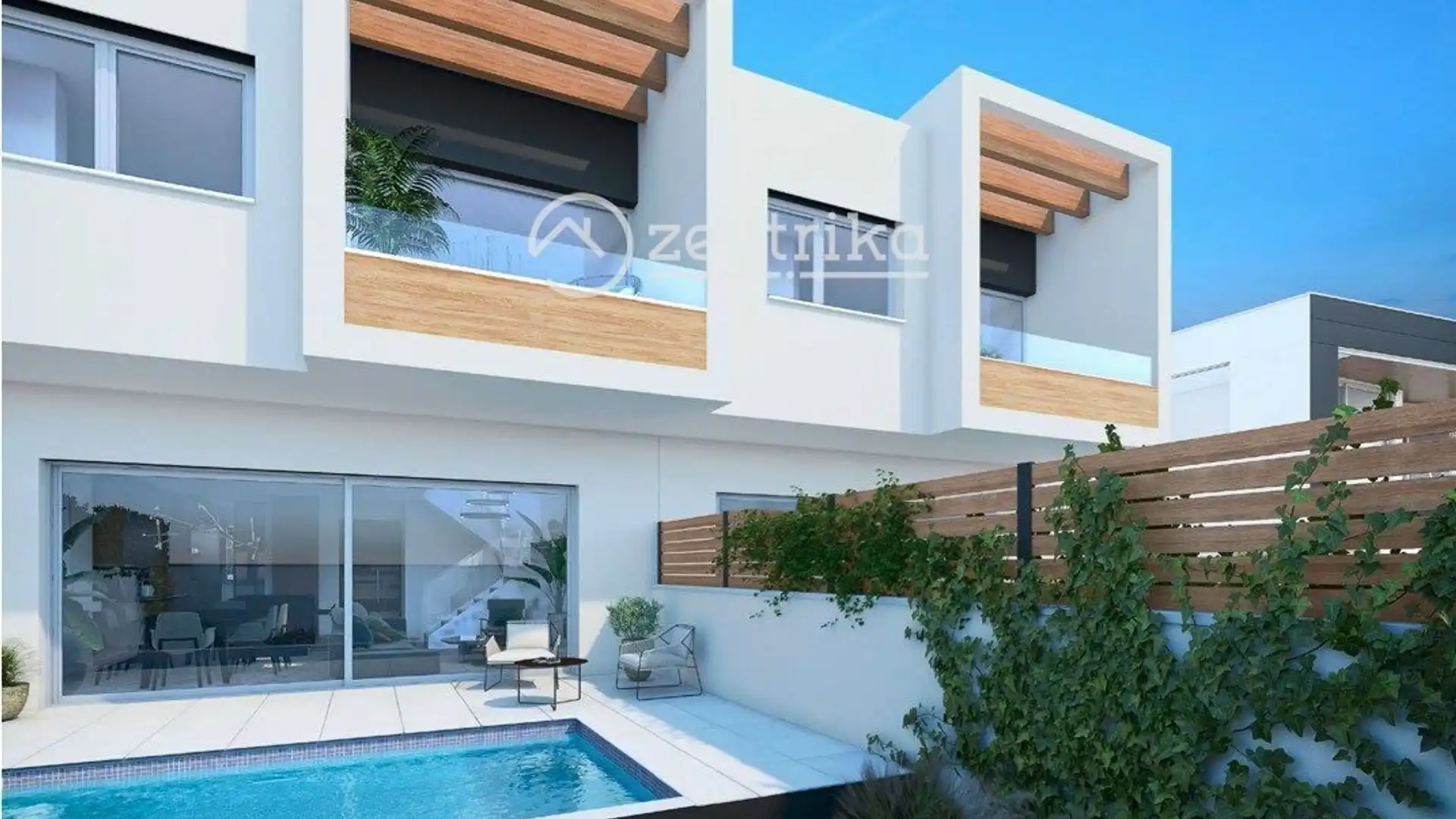 Exterior view of Single-family semi-detached for sale in Cambrils  with Air Conditioner, Heating and Swimming Pool