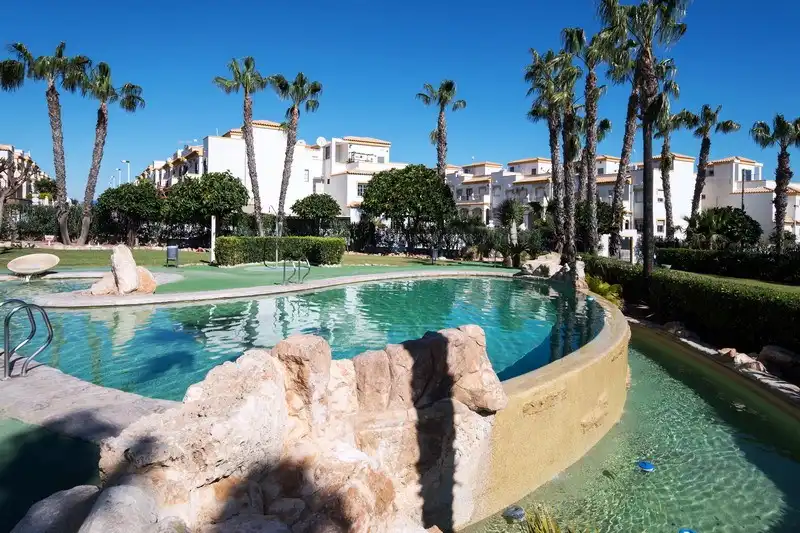 Swimming pool of Detached homes for sale in Santa Pola  with Air Conditioner, Terrace and Balcony