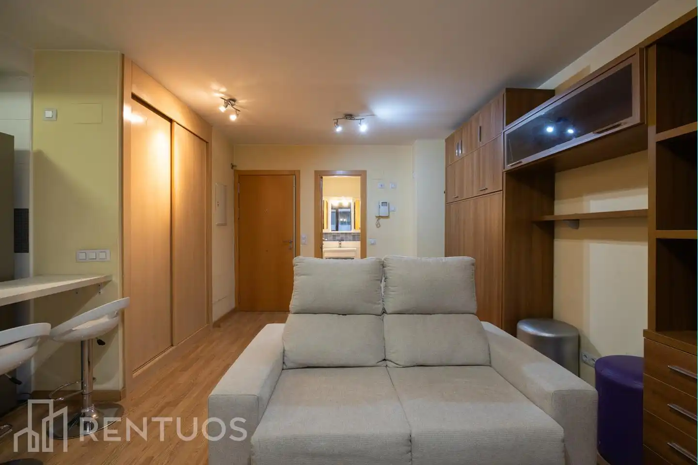 Living room of Study for rent in Madrid  with Air Conditioner, Heating and Storage room
