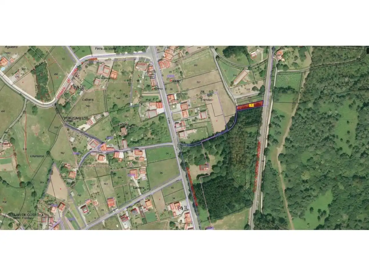 Terrain rustique à vendre à Lugar Porzomillos 154