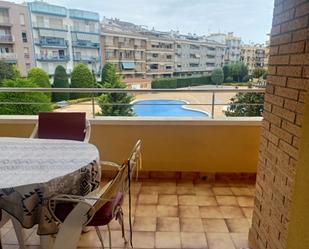 Terrassa de Apartament de lloguer en Blanes amb Calefacció, Moblat i Forn