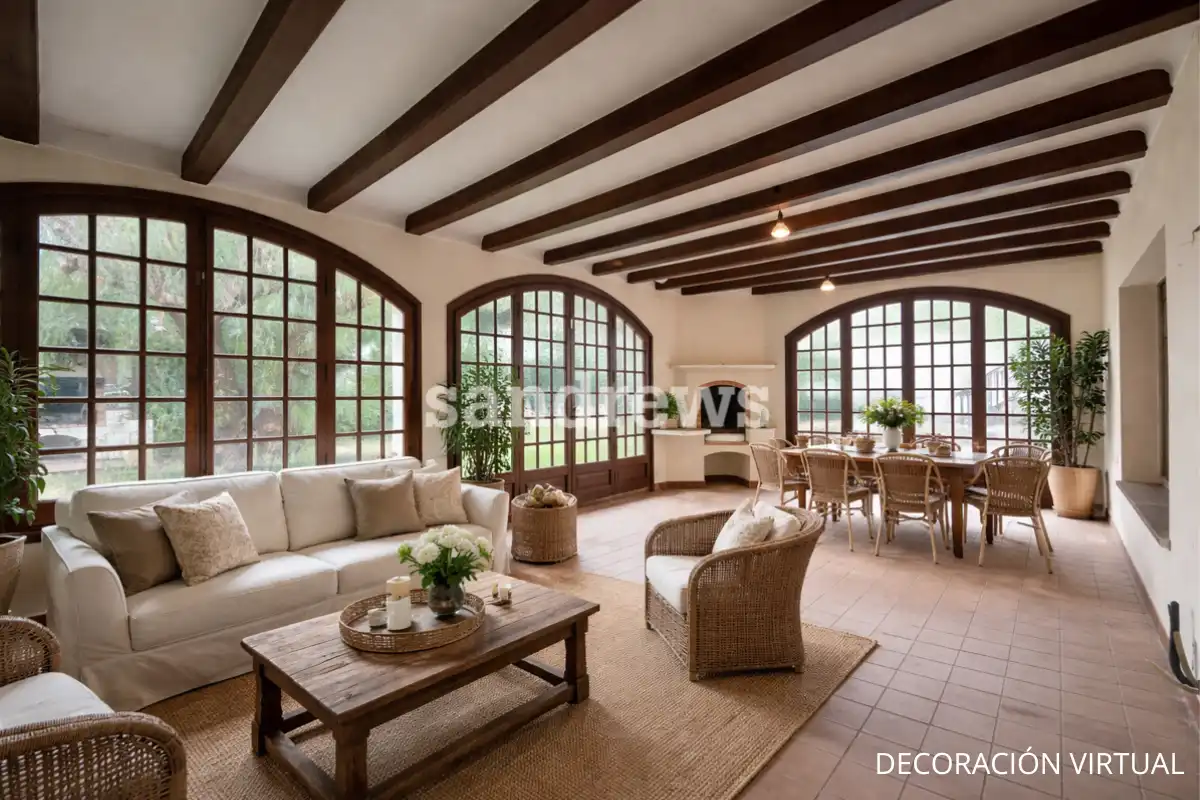 Wohnzimmer von Einfamilien-Reihenhaus zum Verkauf in Figueres mit Heizung, Privatgarten und Terrasse
