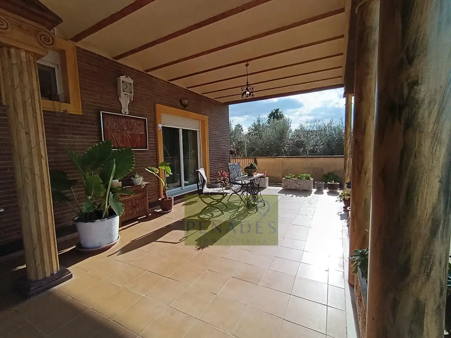 Terrassa de Casa o xalet en venda en Ontinyent amb Aire condicionat, Jardí privat i Terrassa