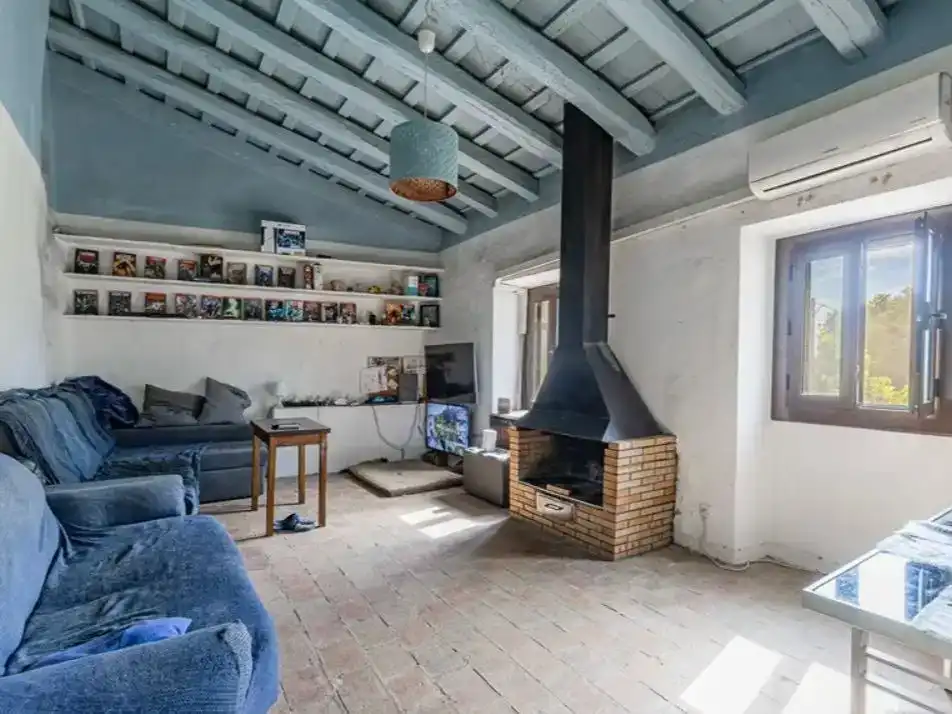 Sala d'estar de Casa o xalet en venda en Sant Pere de Ribes amb Aire condicionat