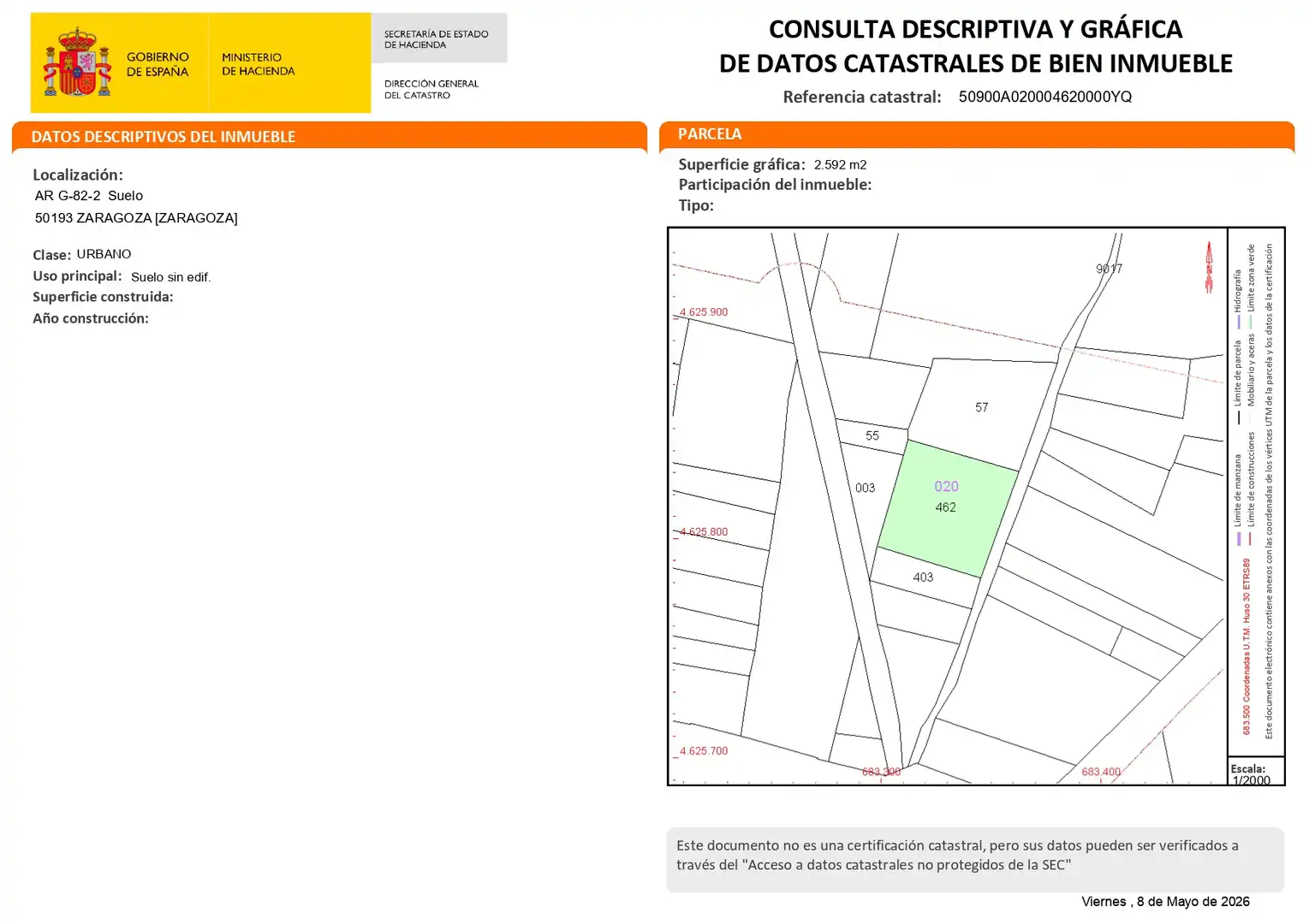 Residential for sale in Zaragoza