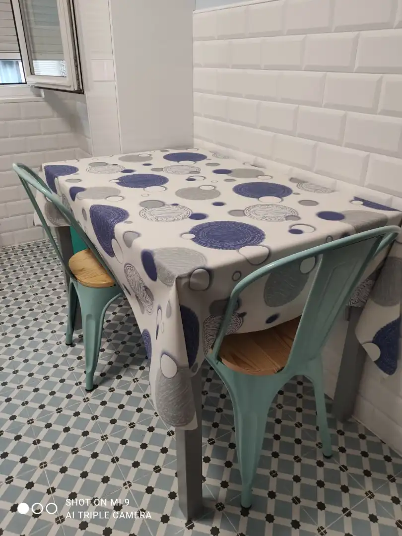 Dining room of Flat for rent in Gijón   with Heating, Furnished and Oven