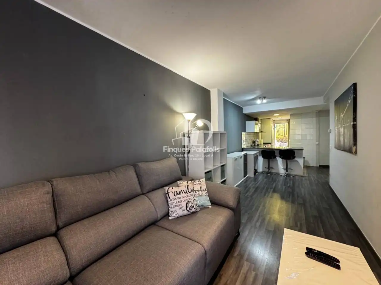 Living room of Flat for sale in Blanes  with Heating, Parquet flooring and Terrace