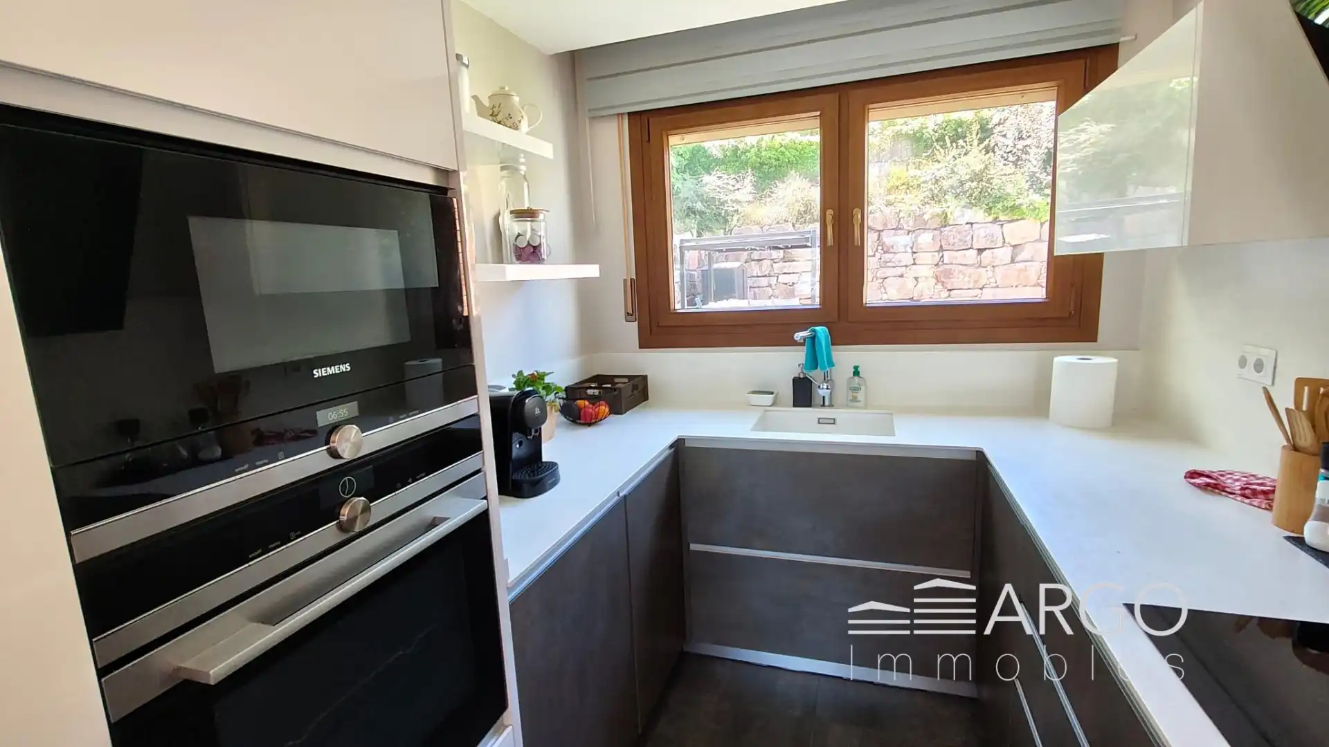 Cocina de Casa o chalet en venta en Vallromanes con Aire acondicionado, Calefacción y Jardín privado