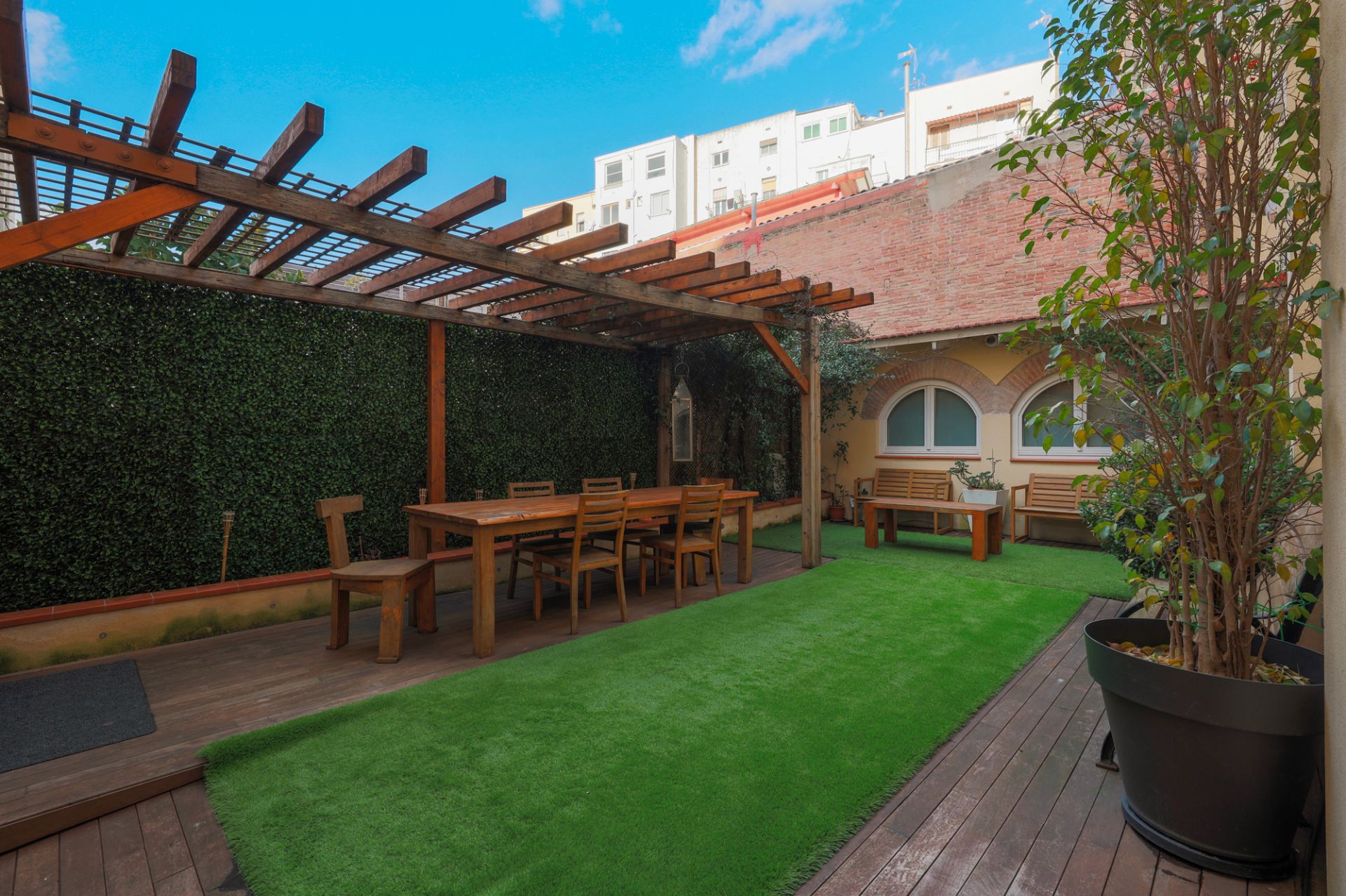 Terrassa de Dúplex en venda en  Barcelona Capital amb Aire condicionat, Calefacció i Jardí privat