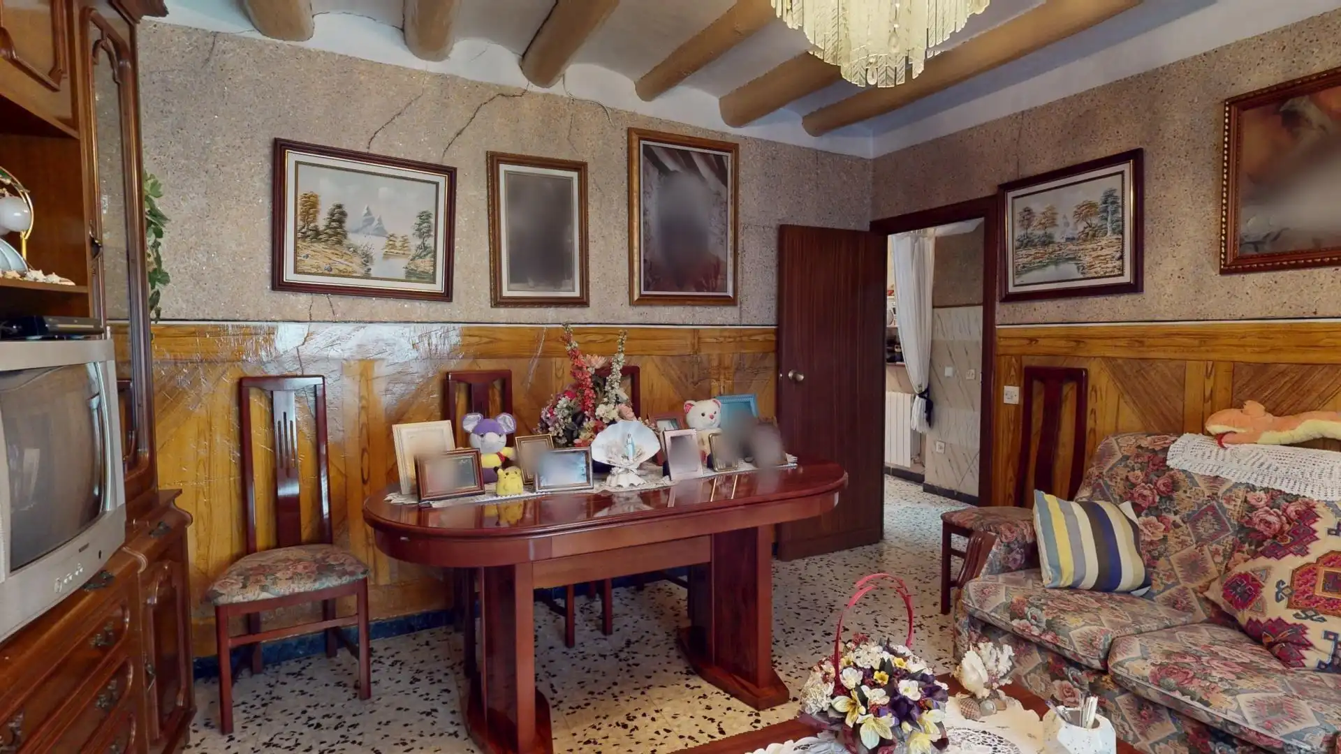 Comedor de Finca rústica en venta en Lumpiaque con Calefacción, Terraza y Amueblado