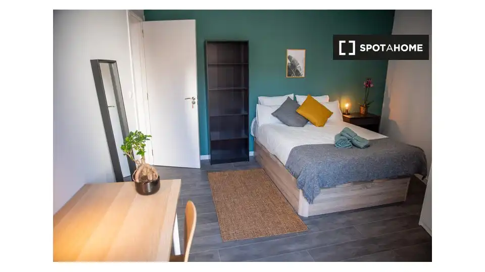 Habitación de Piso de alquiler en Madrid con Aire acondicionado, Calefacción y Amueblado
