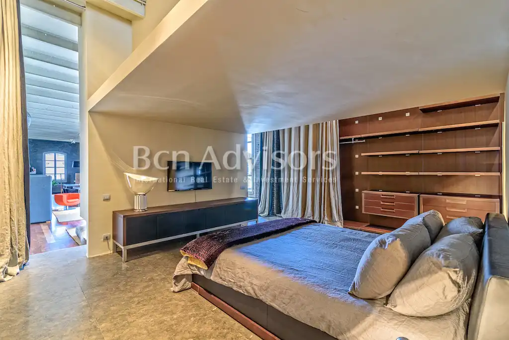 Habitación de Ático de alquiler en Barcelona con Aire acondicionado, Calefacción y Terraza
