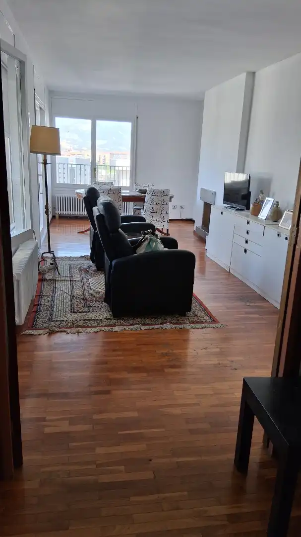 Living room of Flat for rent in Vic  with Heating, Private garden and Furnished