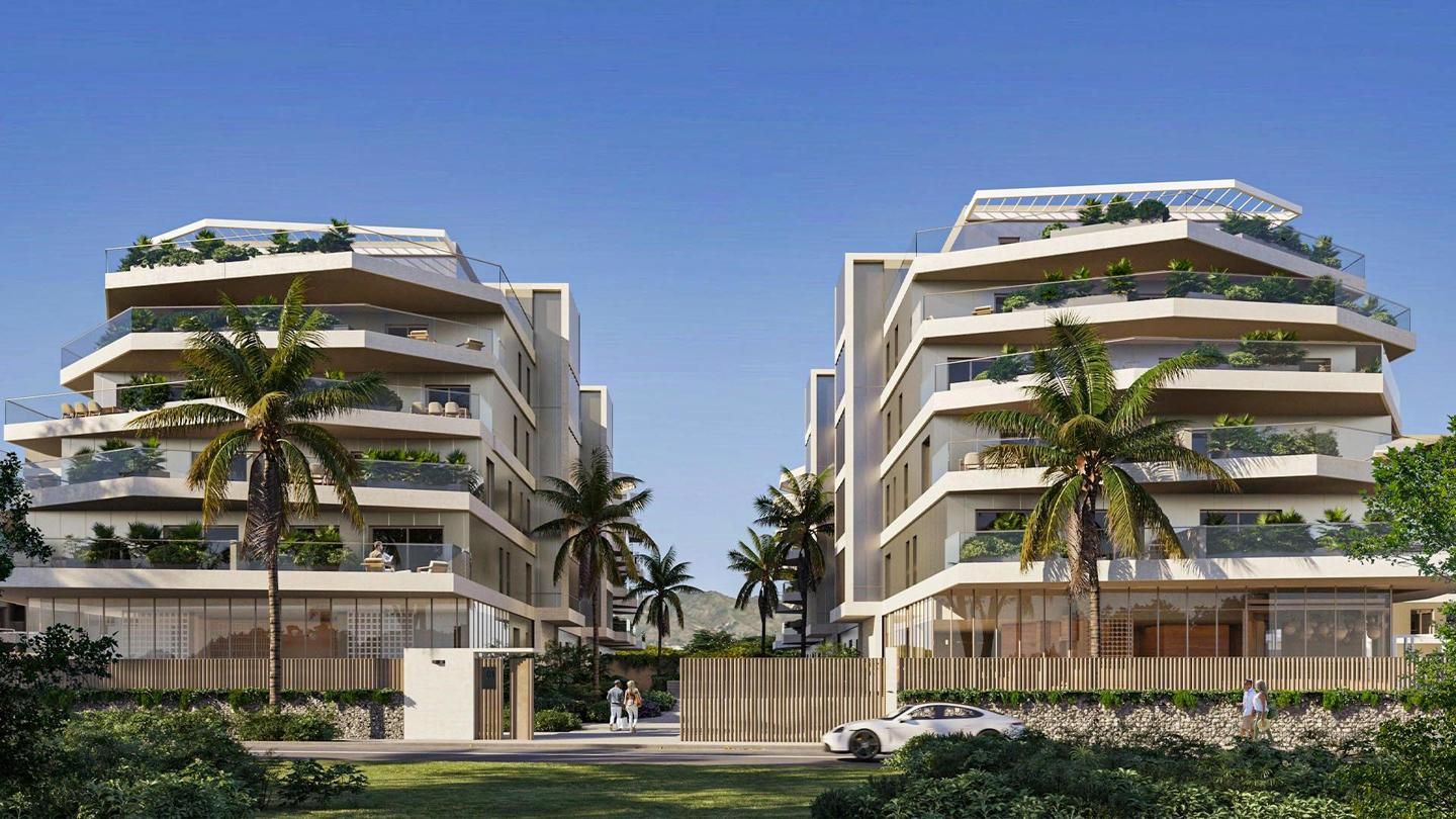 Vista exterior de Àtic en venda en Mijas amb Aire condicionat, Calefacció i Jardí privat