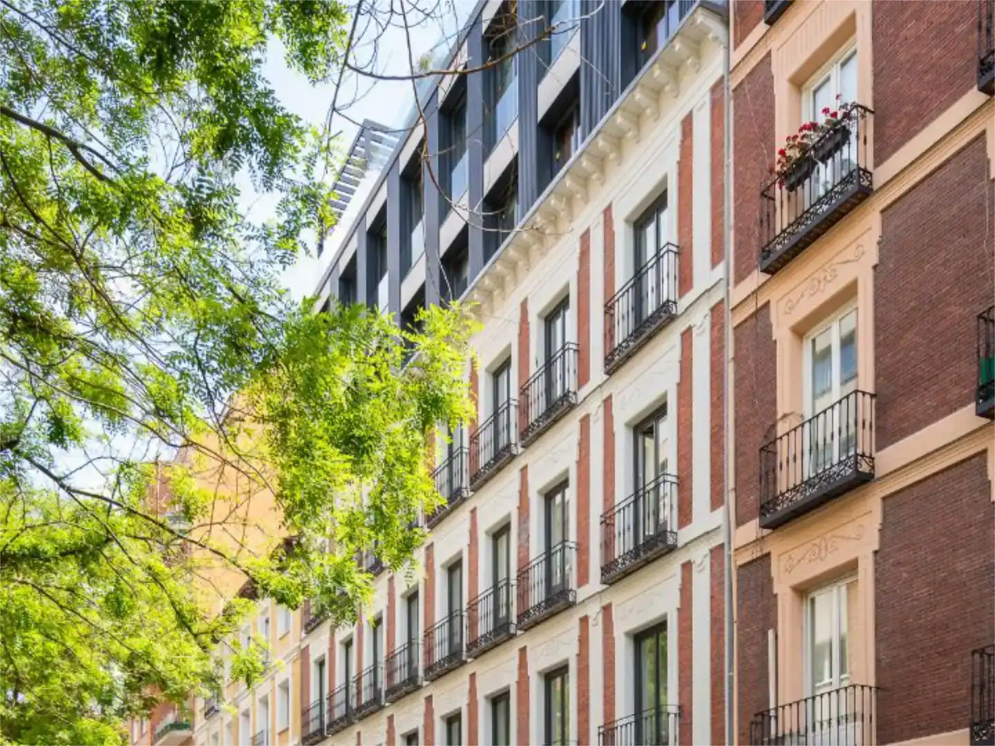 Vista exterior de Apartament de lloguer en  Madrid Capital amb Aire condicionat i Piscina