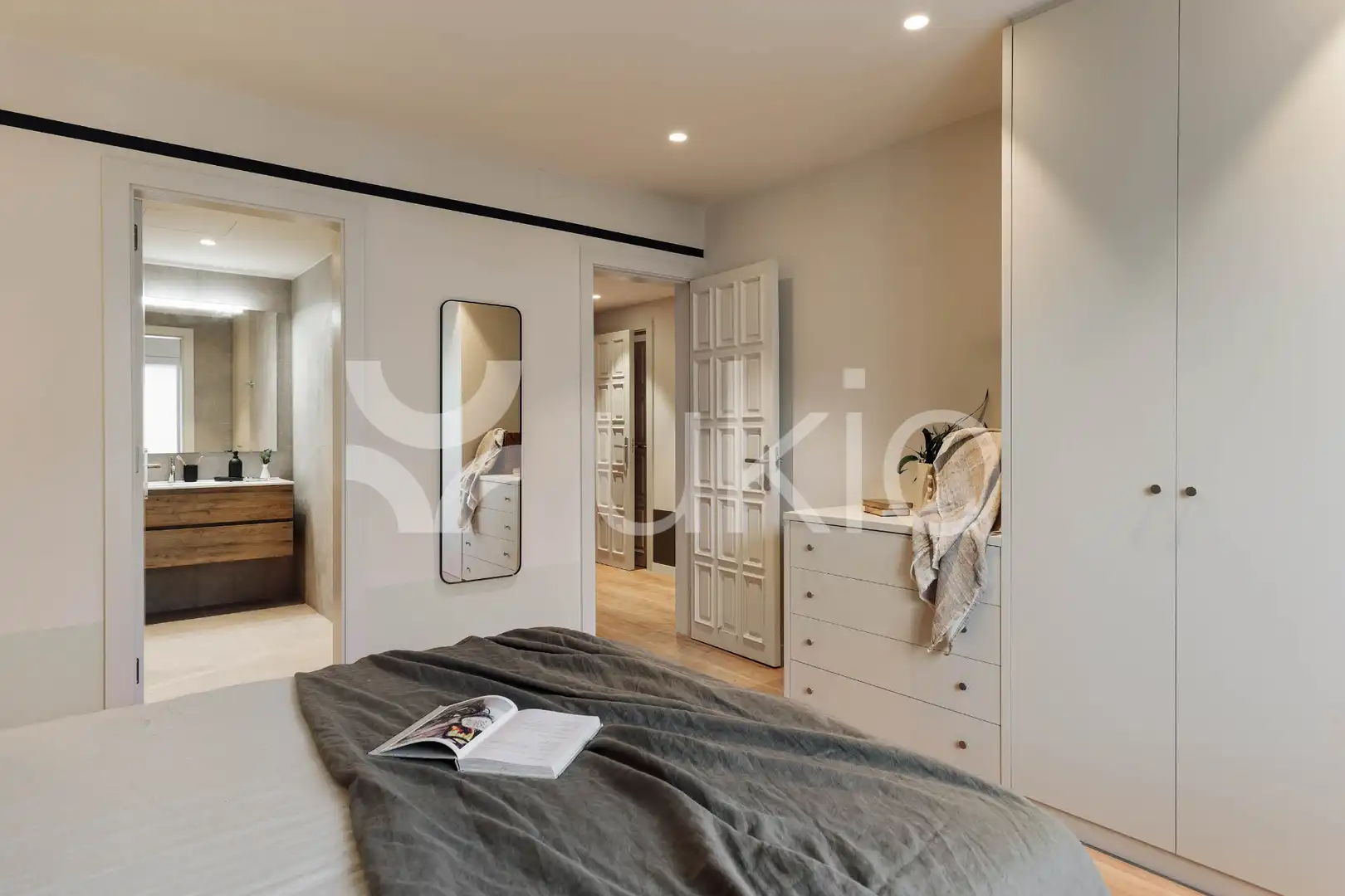 Bedroom of Apartments for rent in Barcelona  with Air Conditioner, Heating and Terrace