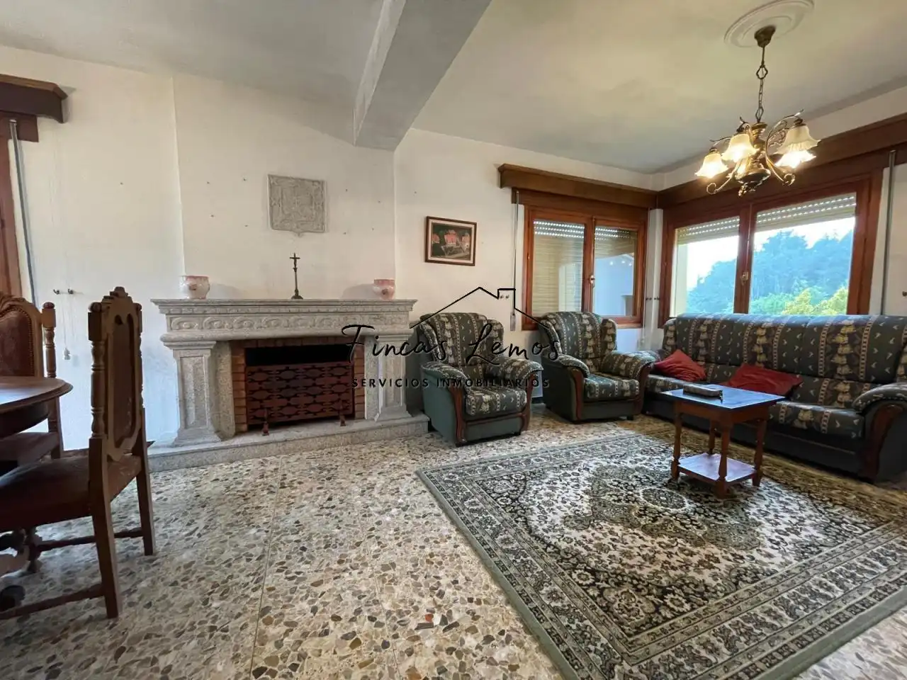 Living room of Houses for sale in Camariñas  with Heating, Private garden and Furnished
