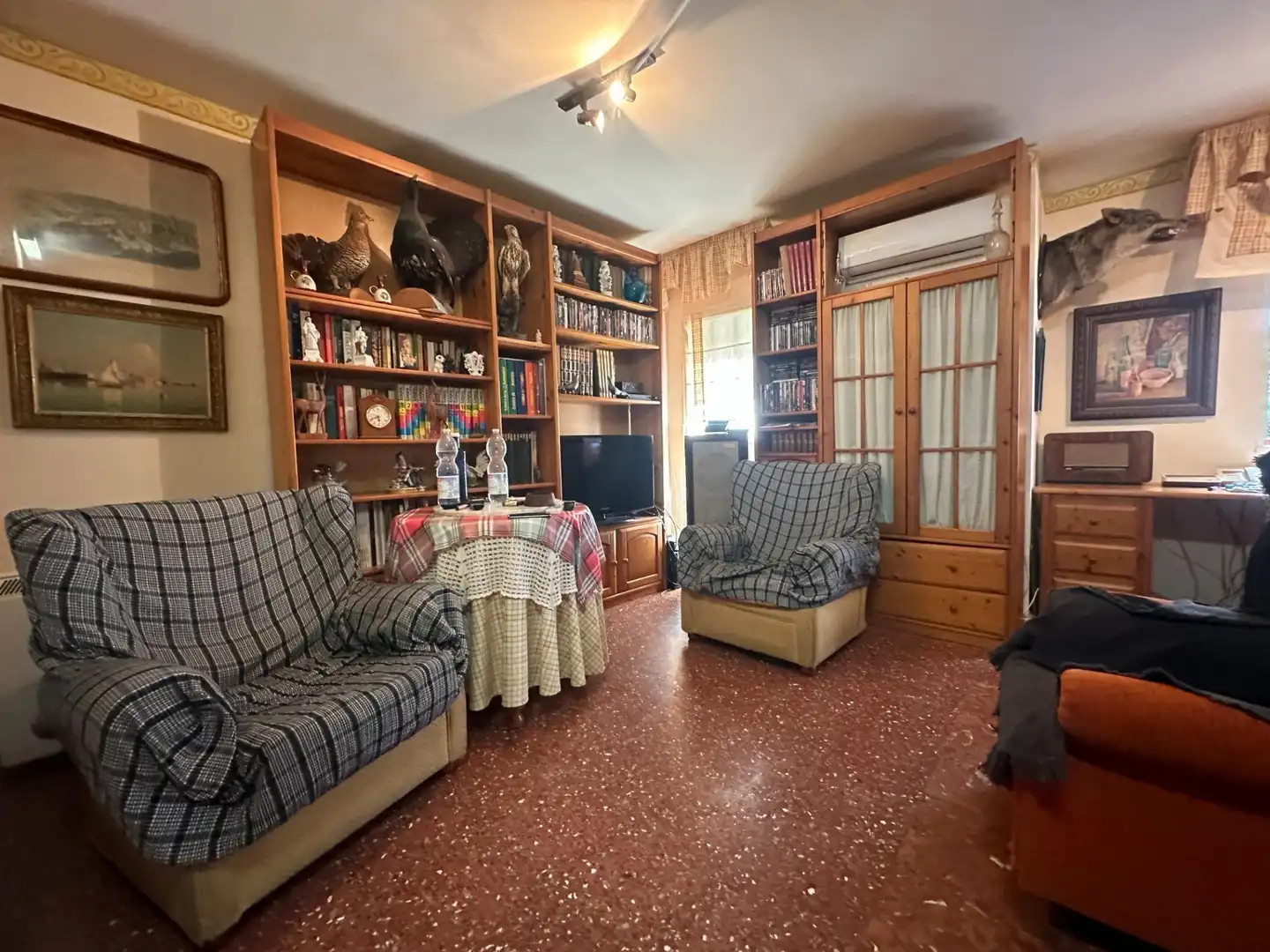 Sala d'estar de Casa adosada en venda en Mijas amb Aire condicionat i Calefacció
