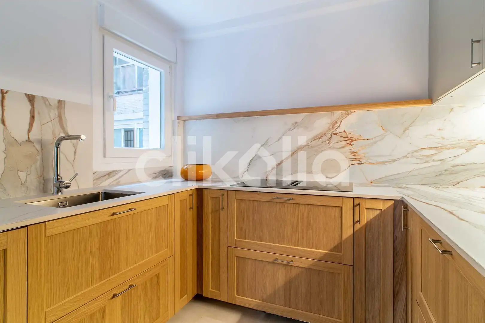 Kitchen of Flat for sale in Madrid  with Air Conditioner, Heating and Private garden