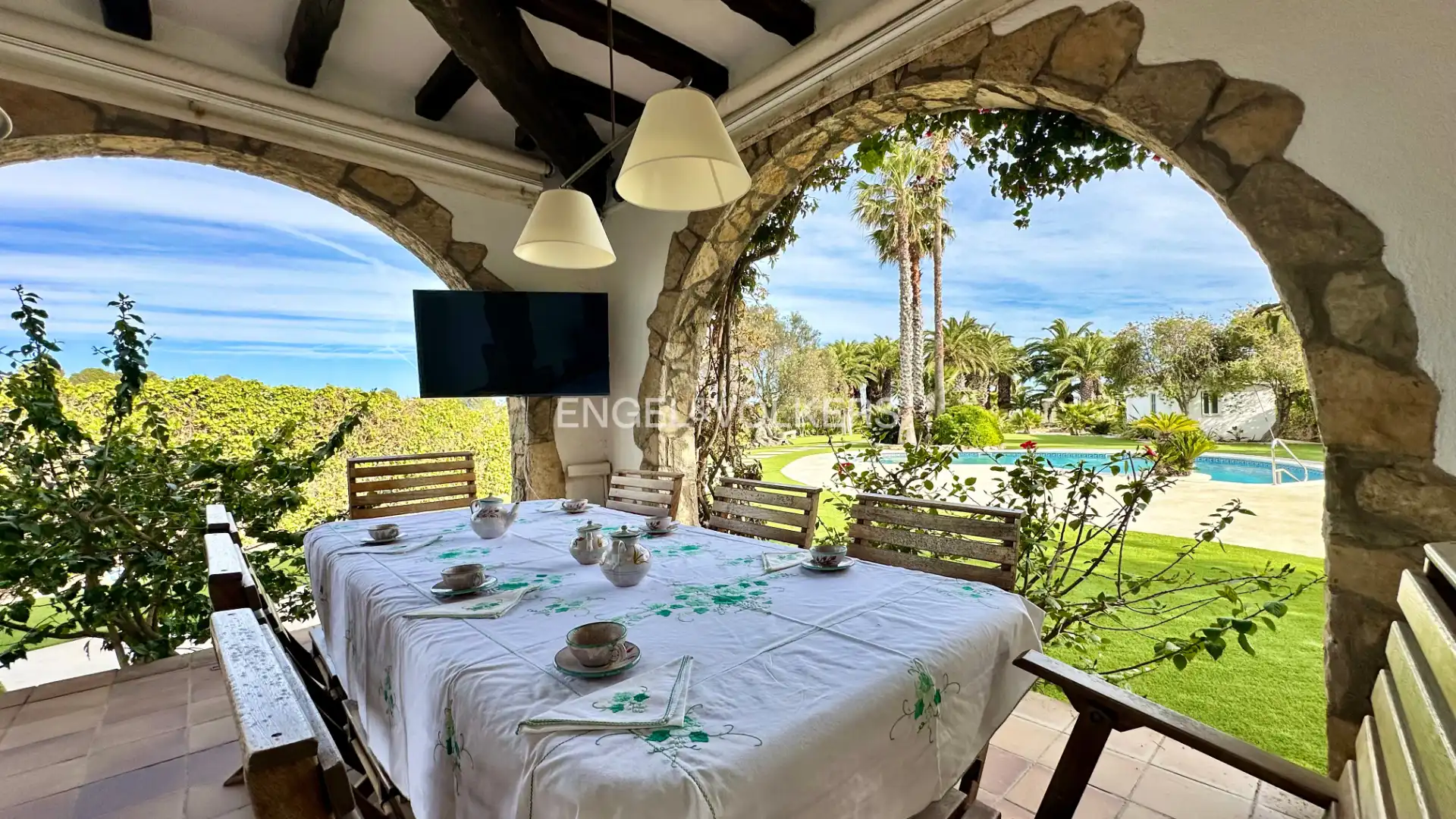 Terrasse von Haus oder Chalet zum Verkauf in Mont-roig del Camp mit Klimaanlage, Heizung und Privatgarten