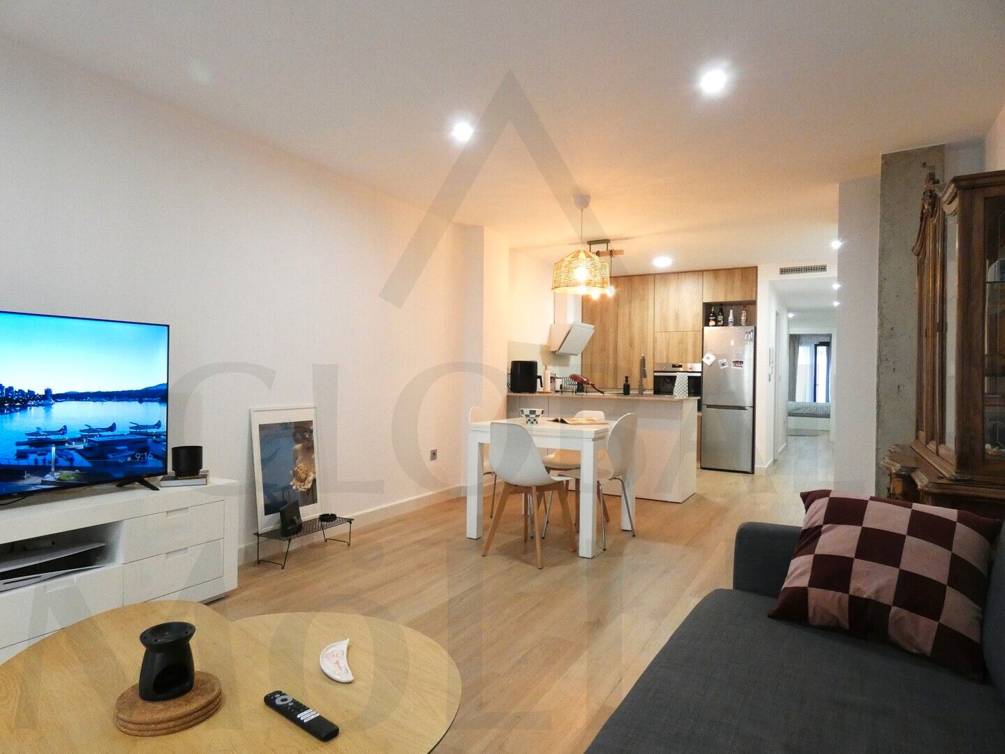 Living room of Apartment to rent in Cartagena  with Air Conditioner, Heating and Furnished