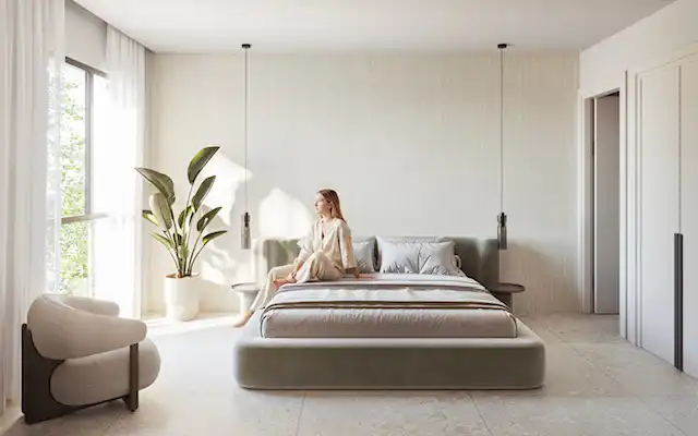 Dormitori de Apartament en venda en Oliva amb Aire condicionat, Terrassa i Piscina