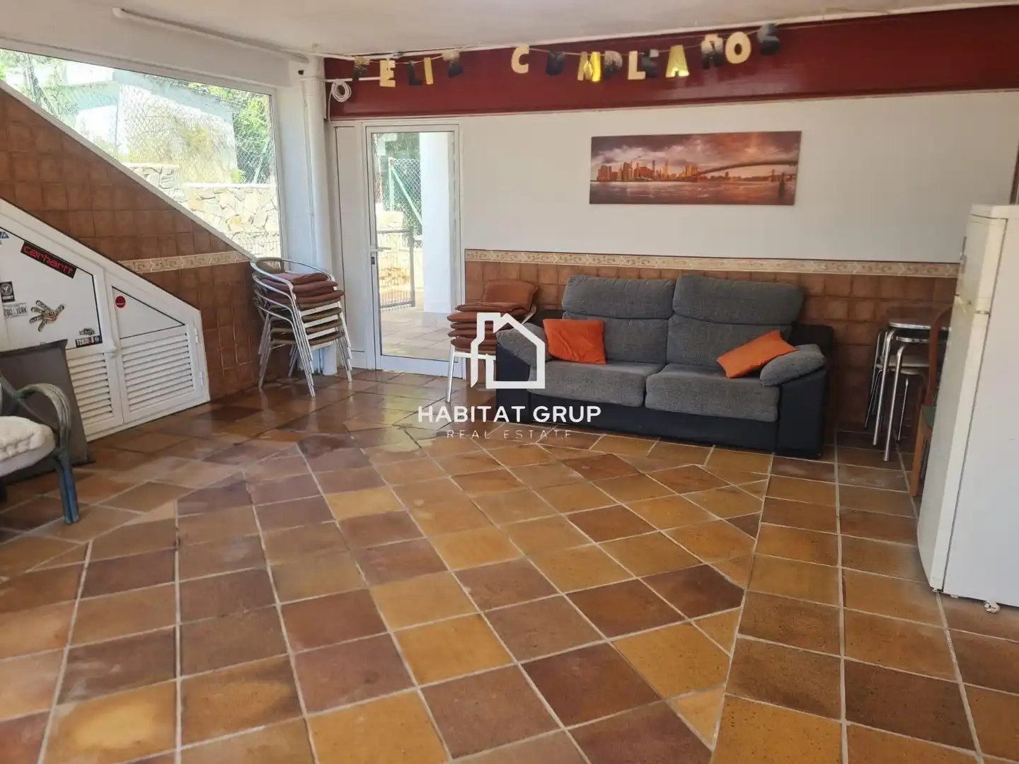 Sala de estar de Casa o chalet en venta en Blanes con Aire acondicionado, Calefacción y Jardín privado
