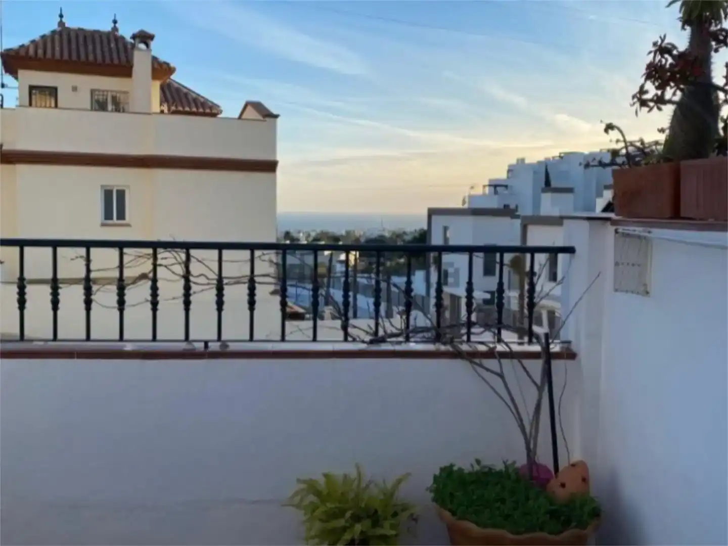 Terraza de Casa adosada en venta en Nerja con Aire acondicionado y Piscina
