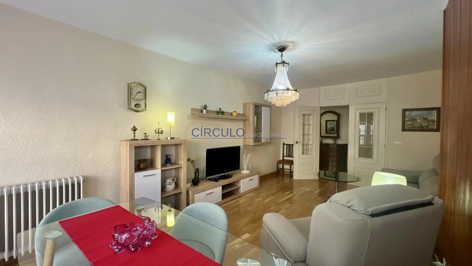 Sala de estar de Piso en venta en Lorca con Calefacción, Trastero y Amueblado