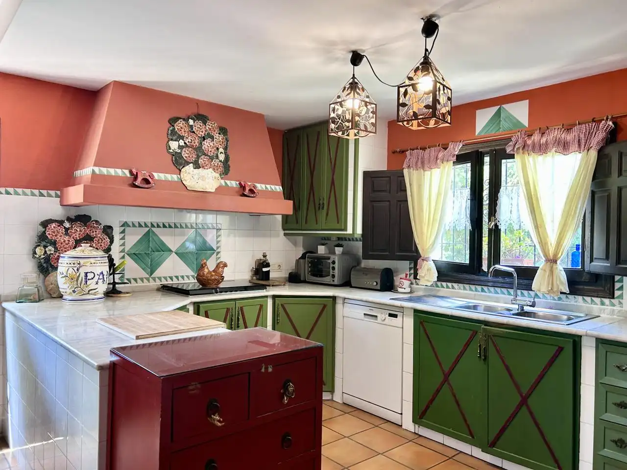 Kitchen of Houses for sale in Alicante / Alacant  with Air Conditioner, Private garden and Terrace