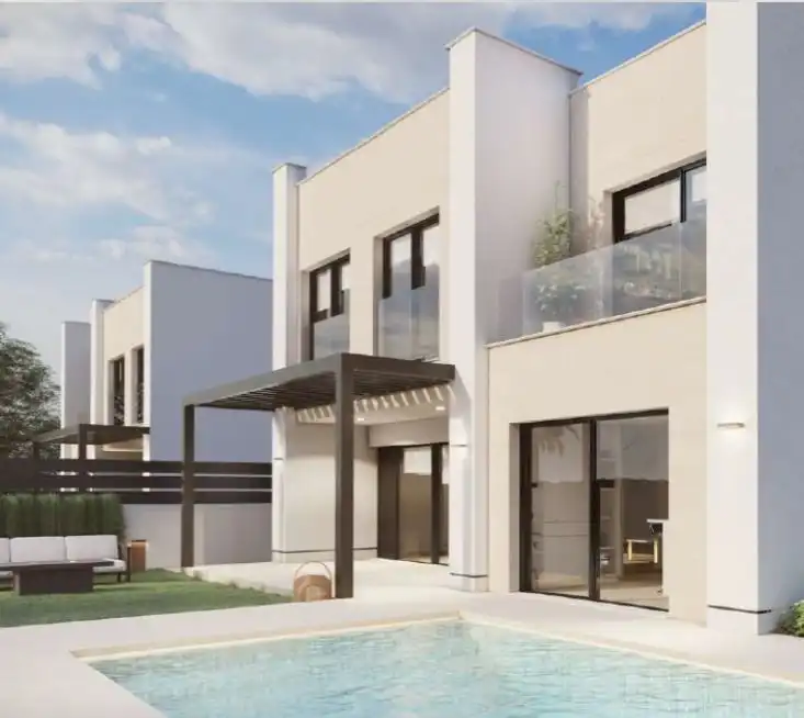 Vista exterior de Casa o xalet en venda en Alicante / Alacant amb Aire condicionat, Jardí privat i Piscina