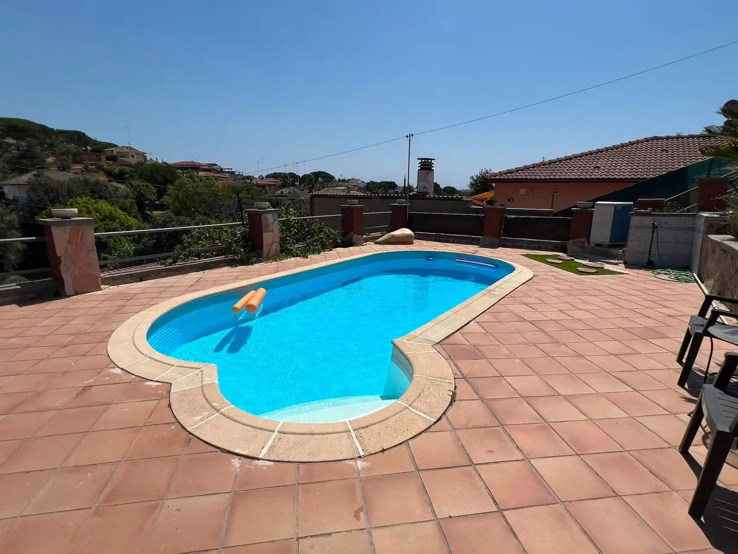 Piscina de Casa o chalet en venta en Fogars de la Selva con Aire acondicionado, Jardín privado y Terraza