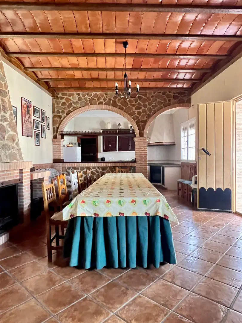 Comedor de Casa o chalet en venta en Lora de Estepa con Jardín privado, Terraza y Piscina
