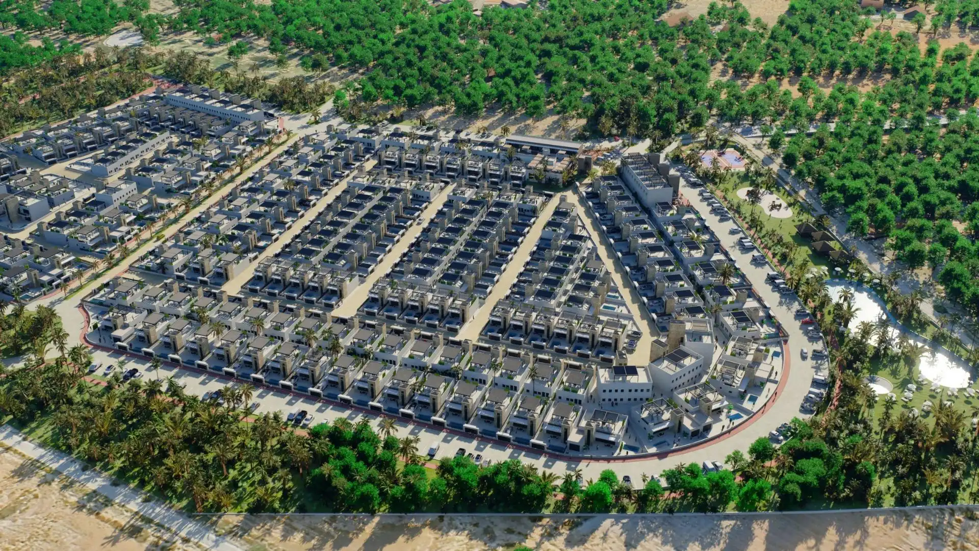 Vista exterior de Ático en venta en Fuente Álamo de Murcia con Terraza y Piscina comunitaria