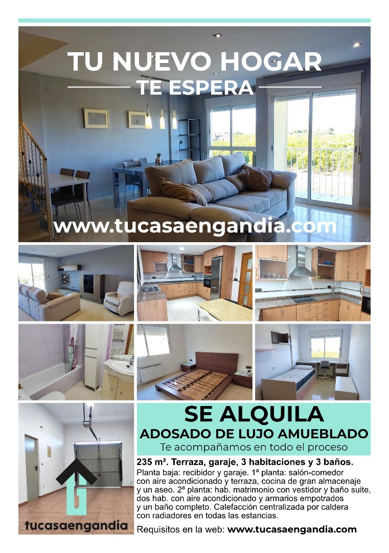 Vista exterior de Casa adosada de lloguer en Miramar amb Aire condicionat, Calefacció i Terrassa