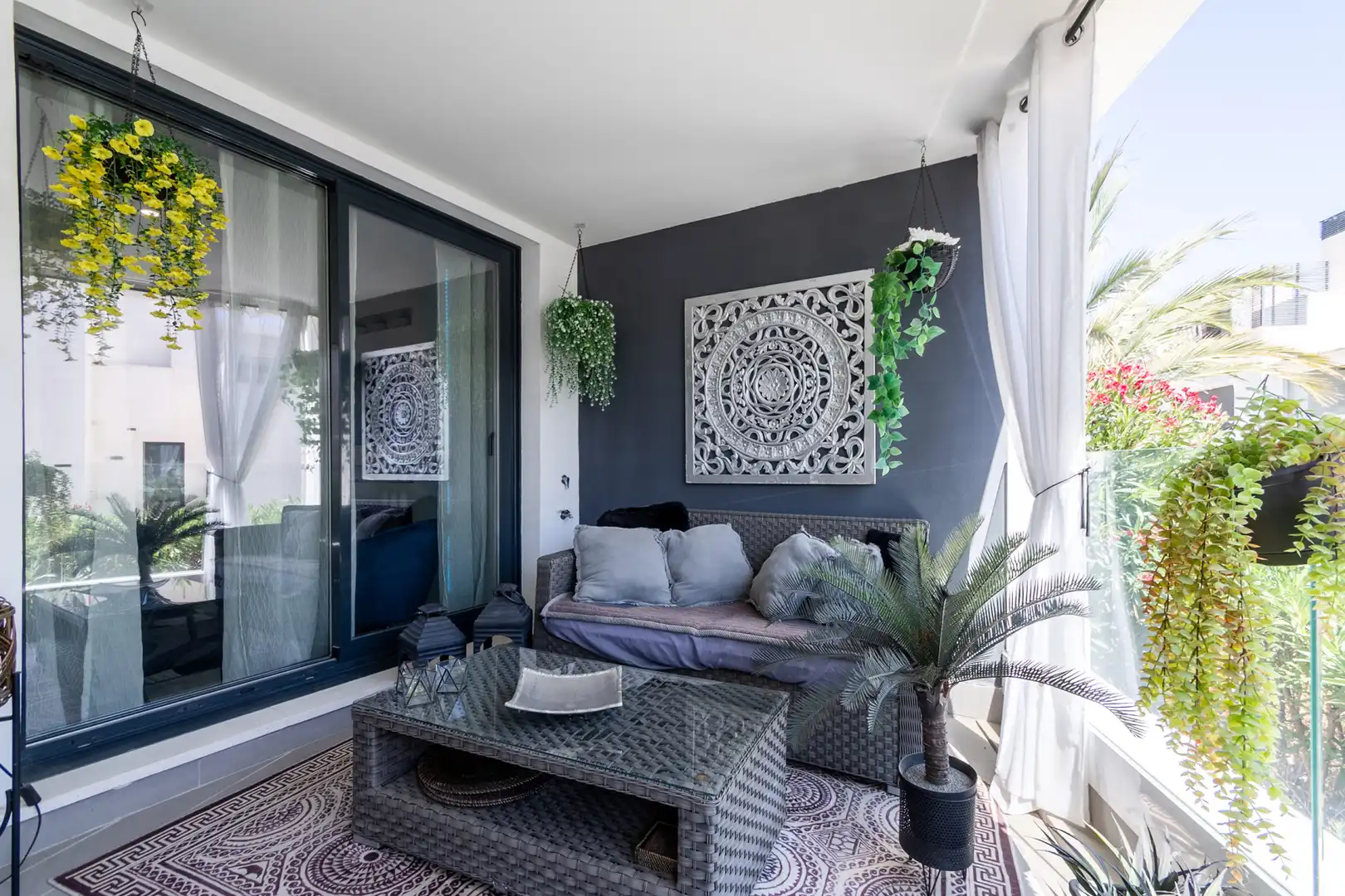 Terraza de Apartamento de alquiler en Marbella con Aire acondicionado, Terraza y Trastero