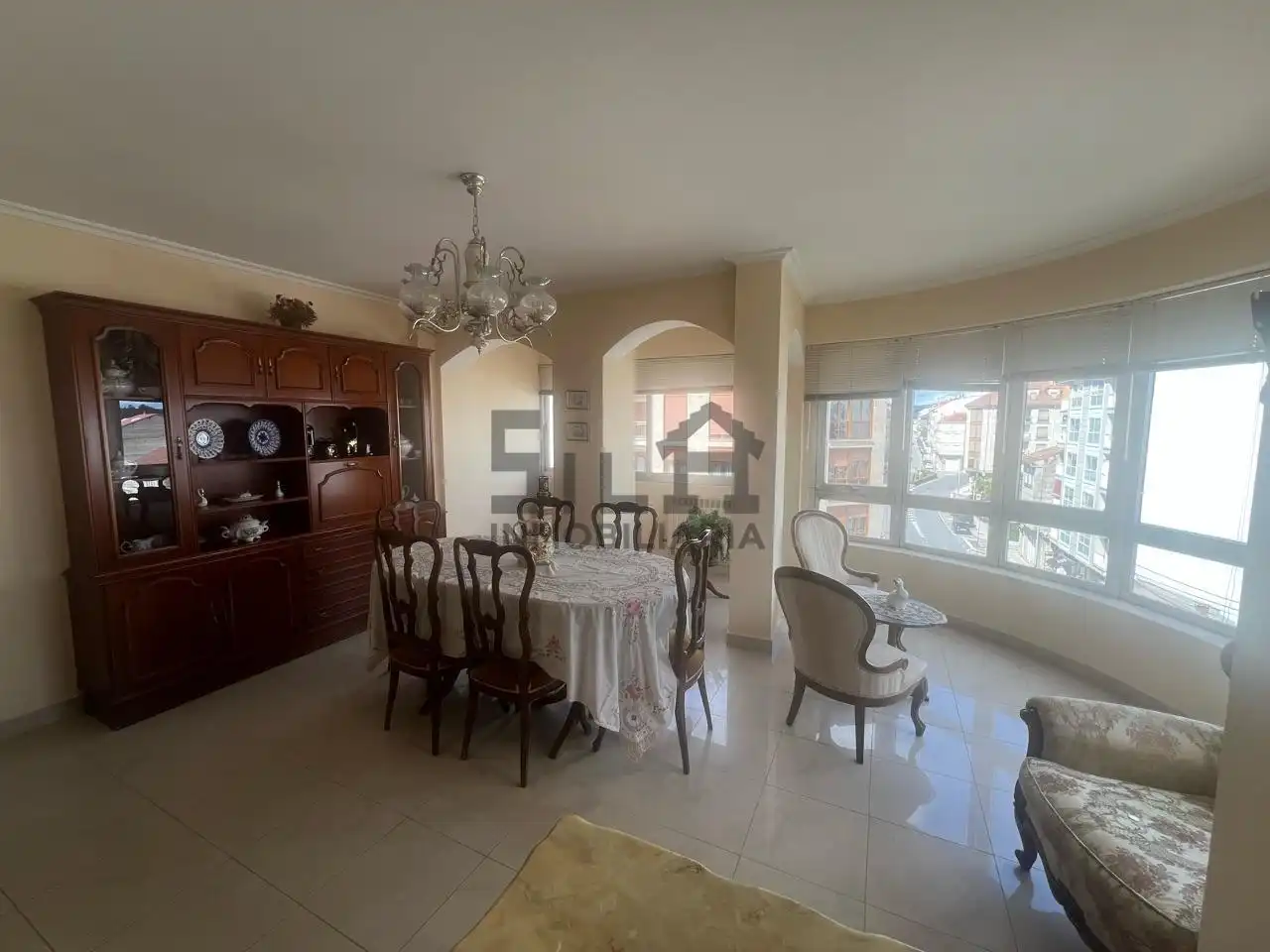 Dining room of Flat for sale in O Carballiño    with Heating, Parquet flooring and Furnished