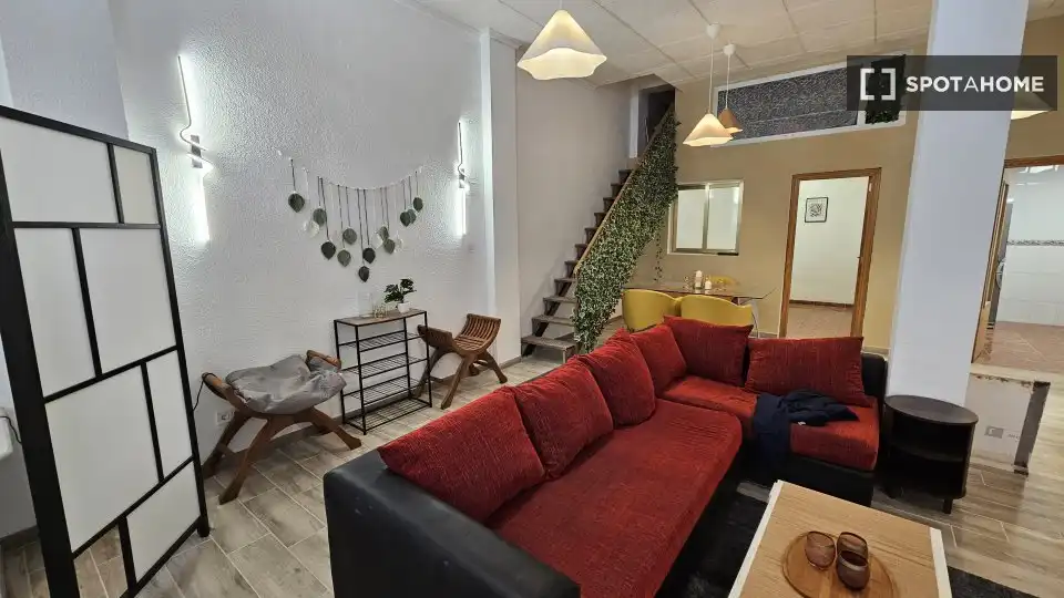 Living room of Apartments for share in Elda  with Air Conditioner, Heating and Terrace