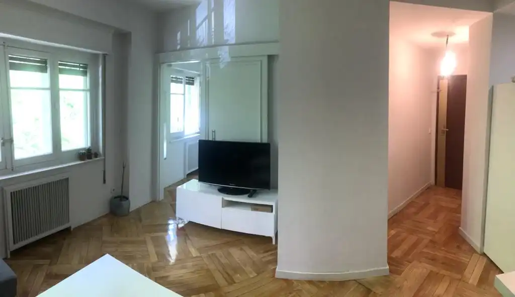 Living room of Flat for rent in Madrid  with Heating, Parquet flooring and Furnished