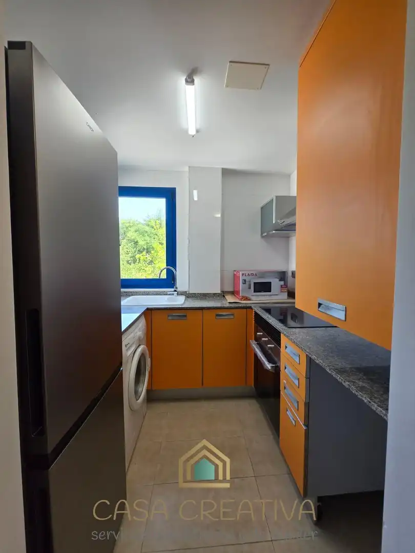 Kitchen of Apartments for rent in Puçol  with Air Conditioner, Private garden and Furnished