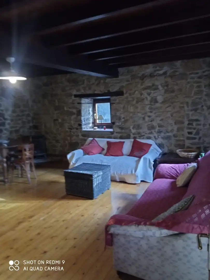Sala d'estar de Casa o xalet en venda en Pesaguero amb Calefacció, Terrassa i Moblat