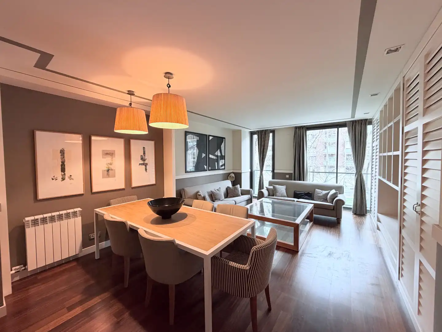 Sala de estar de Piso en venta en  Barcelona Capital con Aire acondicionado, Calefacción y Parquet