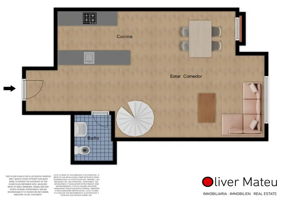 Ático en venta en  Palma de Mallorca con Aire acondicionado, Calefacción y Parquet
