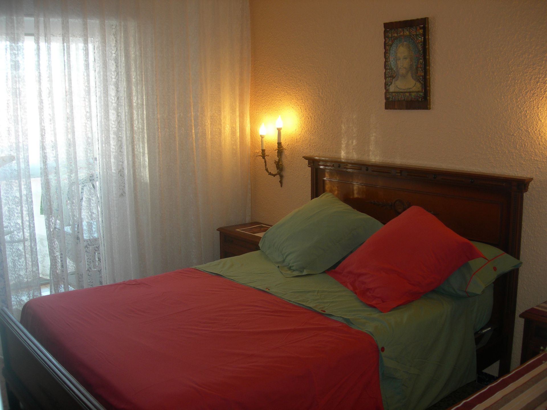 Schlafzimmer von Wohnung zur Miete in  Zaragoza Capital mit Heizung, Möbliert und Ofen