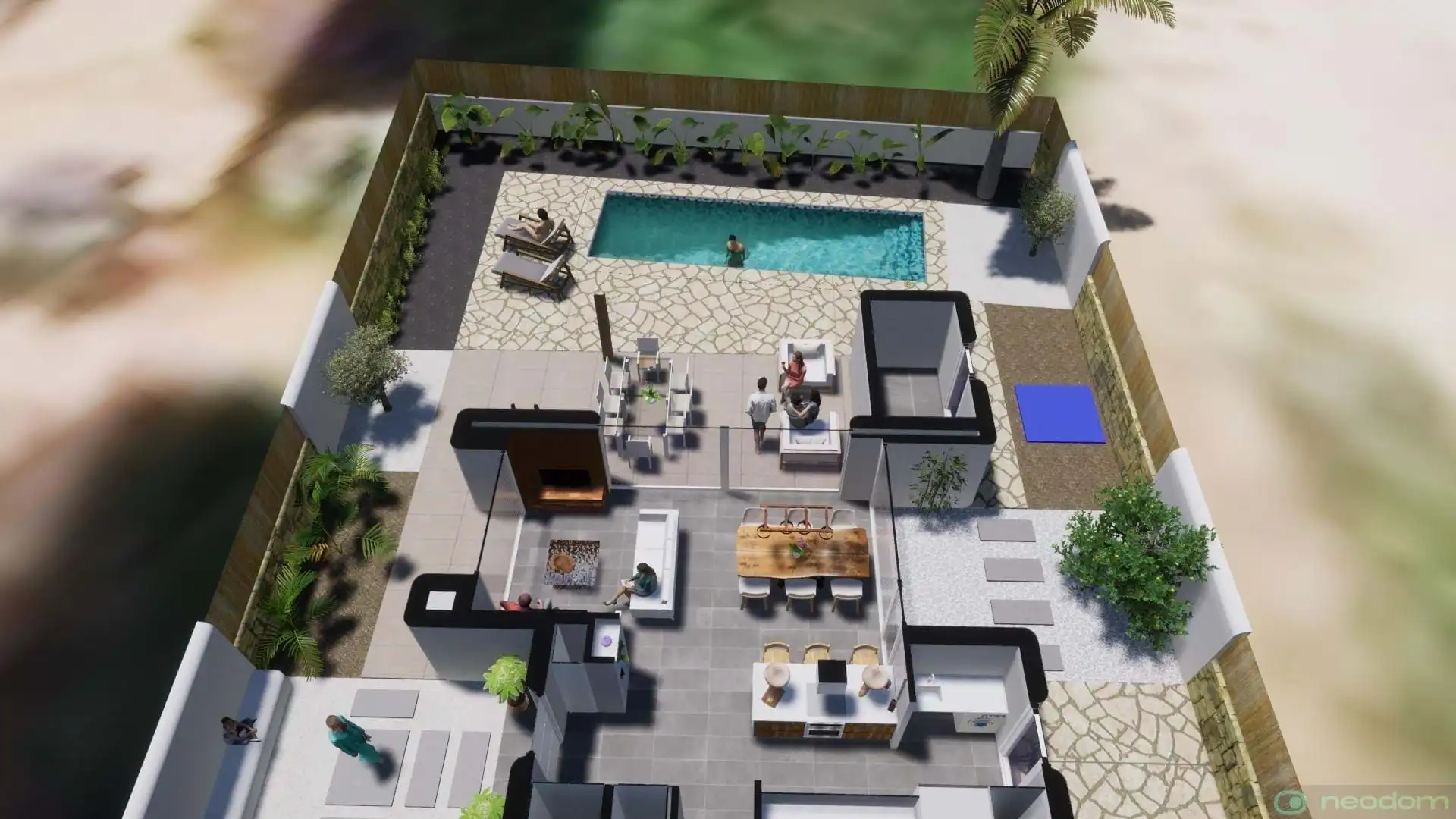 Piscina de Casa o chalet en venta en Pueblo - Urbanizaciones