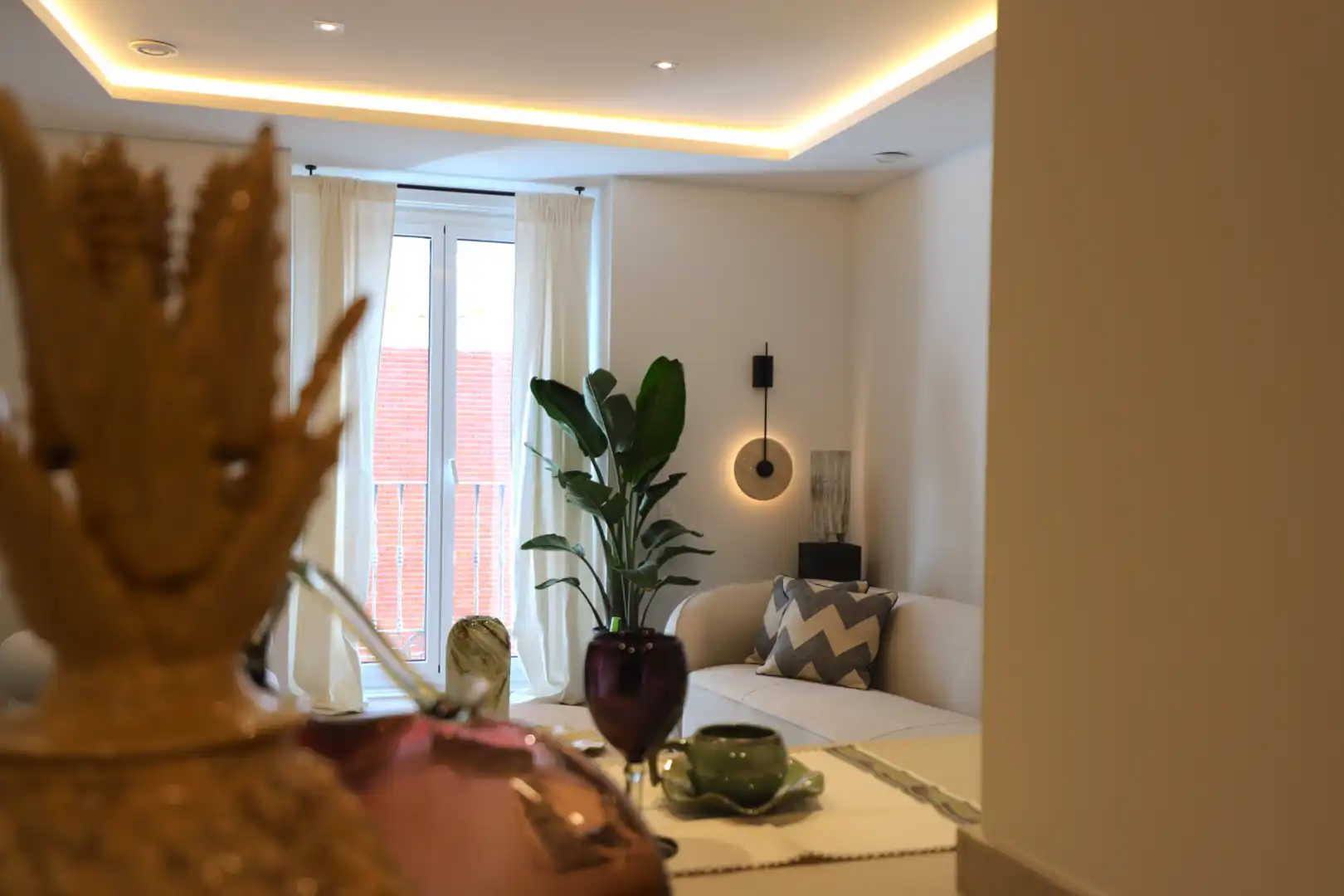 Living room of Houses for sale in Madrid  with Air Conditioner, Heating and Parquet flooring