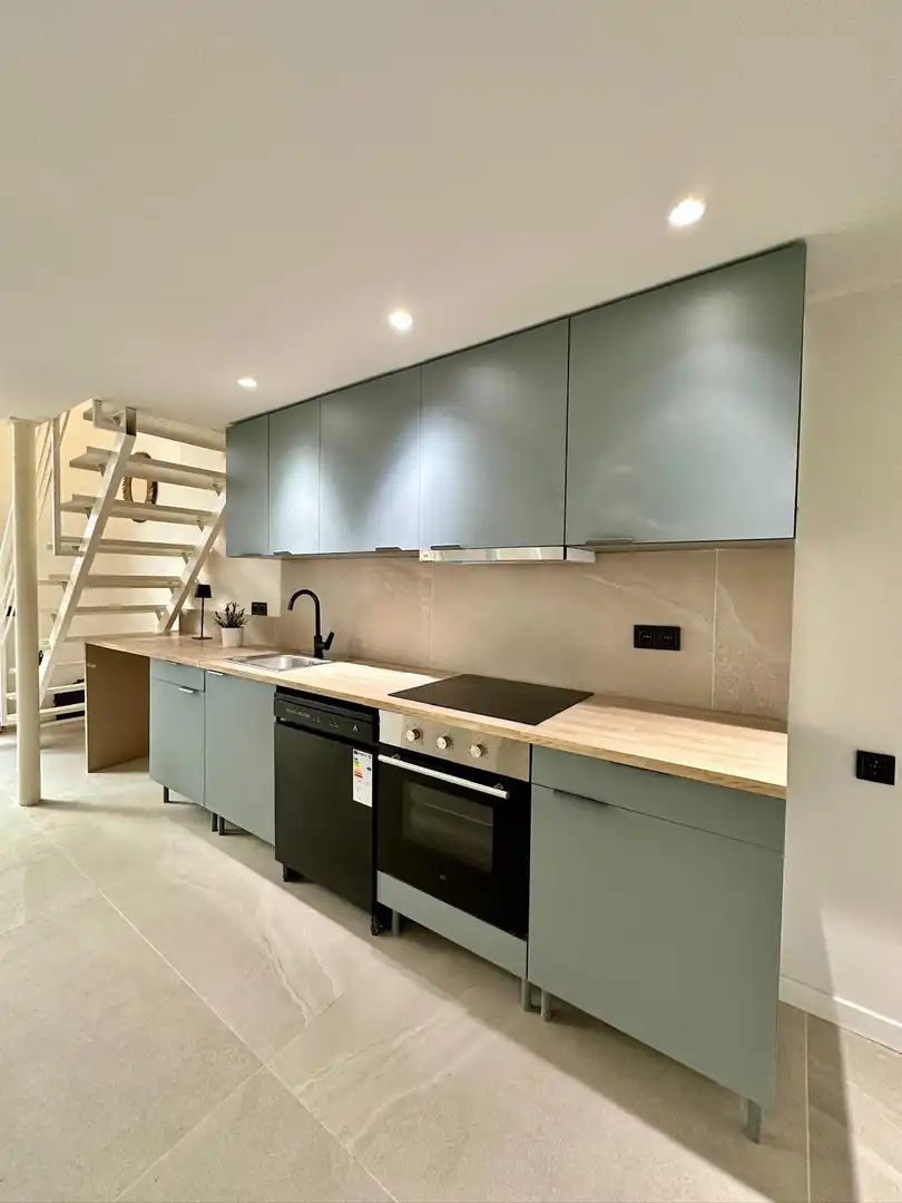 Cuina de Loft en venda en Montgat amb Aire condicionat i Moblat