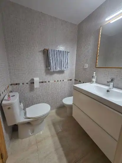Bathroom of Flat for sale in La Manga del Mar Menor  with Furnished, Balcony and Community pool