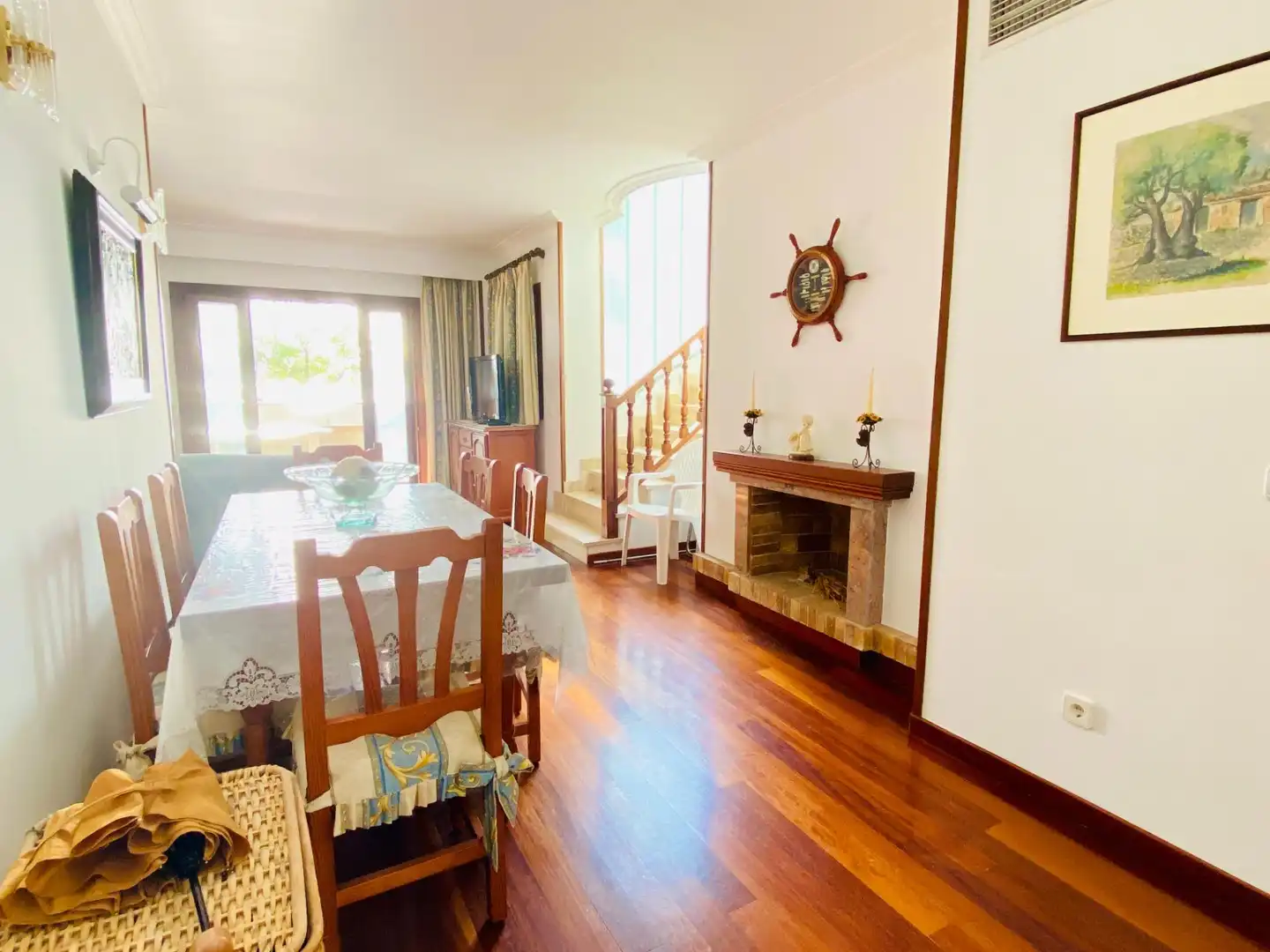 Comedor de Piso de alquiler en Alcúdia con Aire acondicionado, Parquet y Terraza